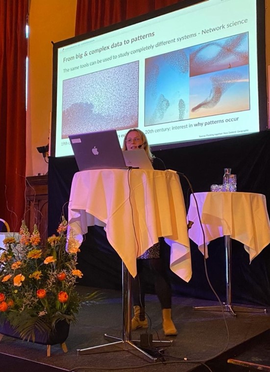 Beate Conrady giving presentation